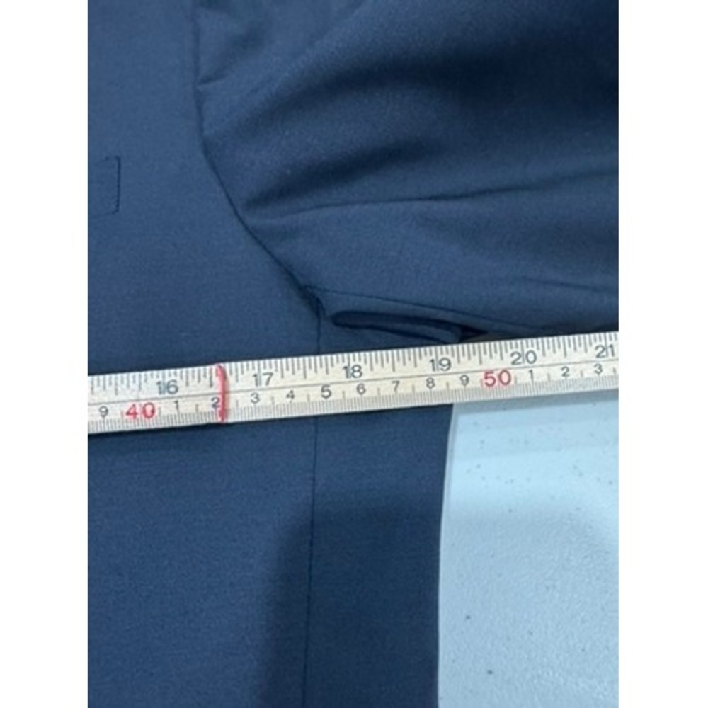 Theory Men Navy Blue Chambers Sartorial Stretch Wool Two Button Blazer 38R - Picture 8 of 11